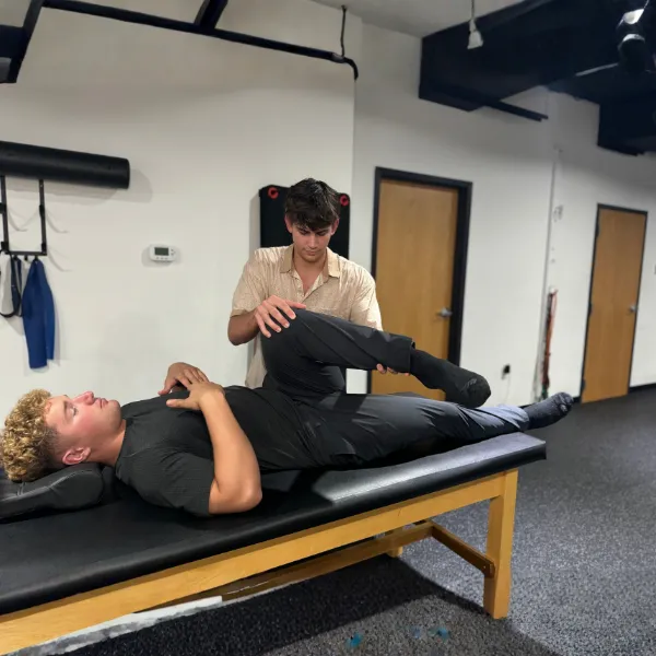 Assisted stretching at TrueCare